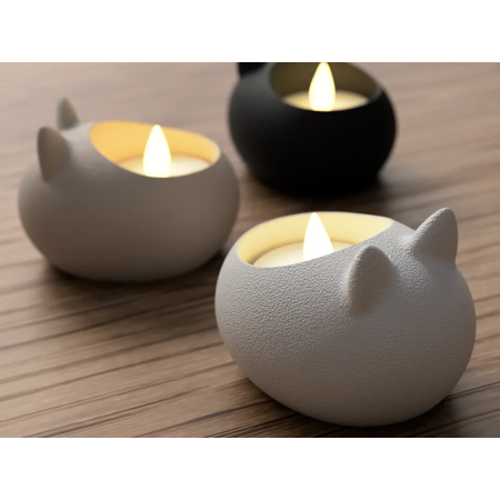 Kat lysestage - til LED fyrfadslys