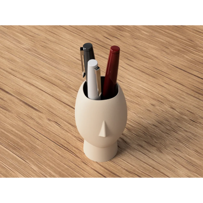 Penneholder Ansigt - Pencil Holder Face i Japandi Design